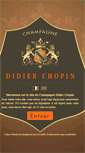Mobile Screenshot of champagne-chopin-didier.com