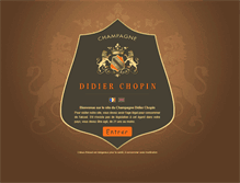 Tablet Screenshot of champagne-chopin-didier.com